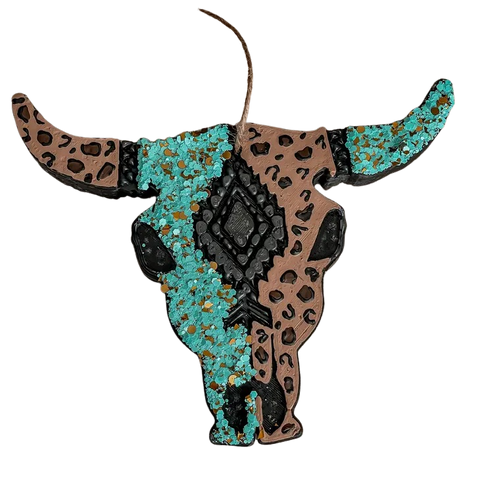 Cheetah Print Bull Skull Smelly Jelly