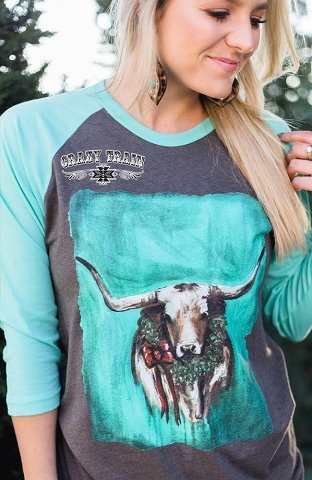 Texas Christmas Raglan