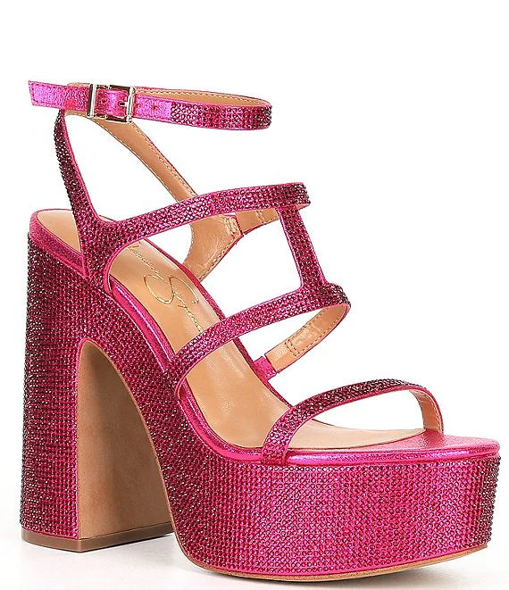 Jessica Simpson Meitini Rhinestone Platform Heel