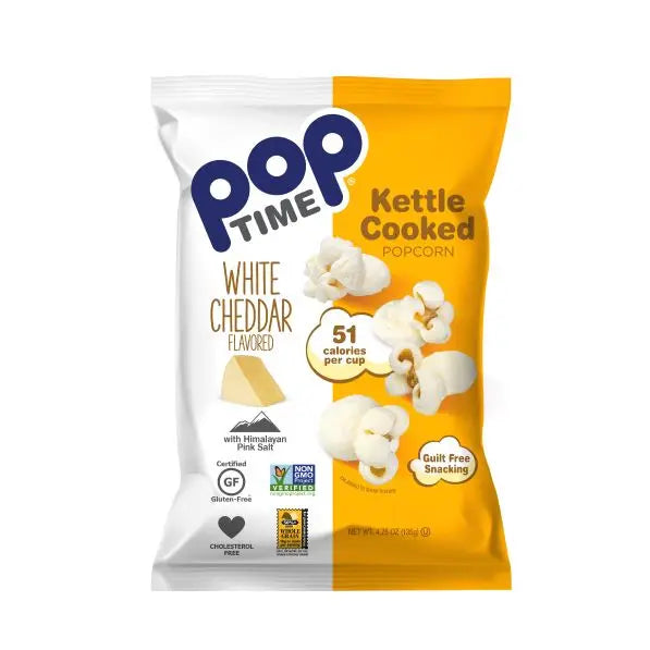 Poptime Kettle Ready to eat Popcorn White Cheddar