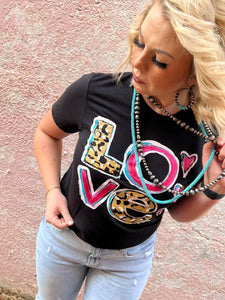 Leopard Love Stacked Tee
