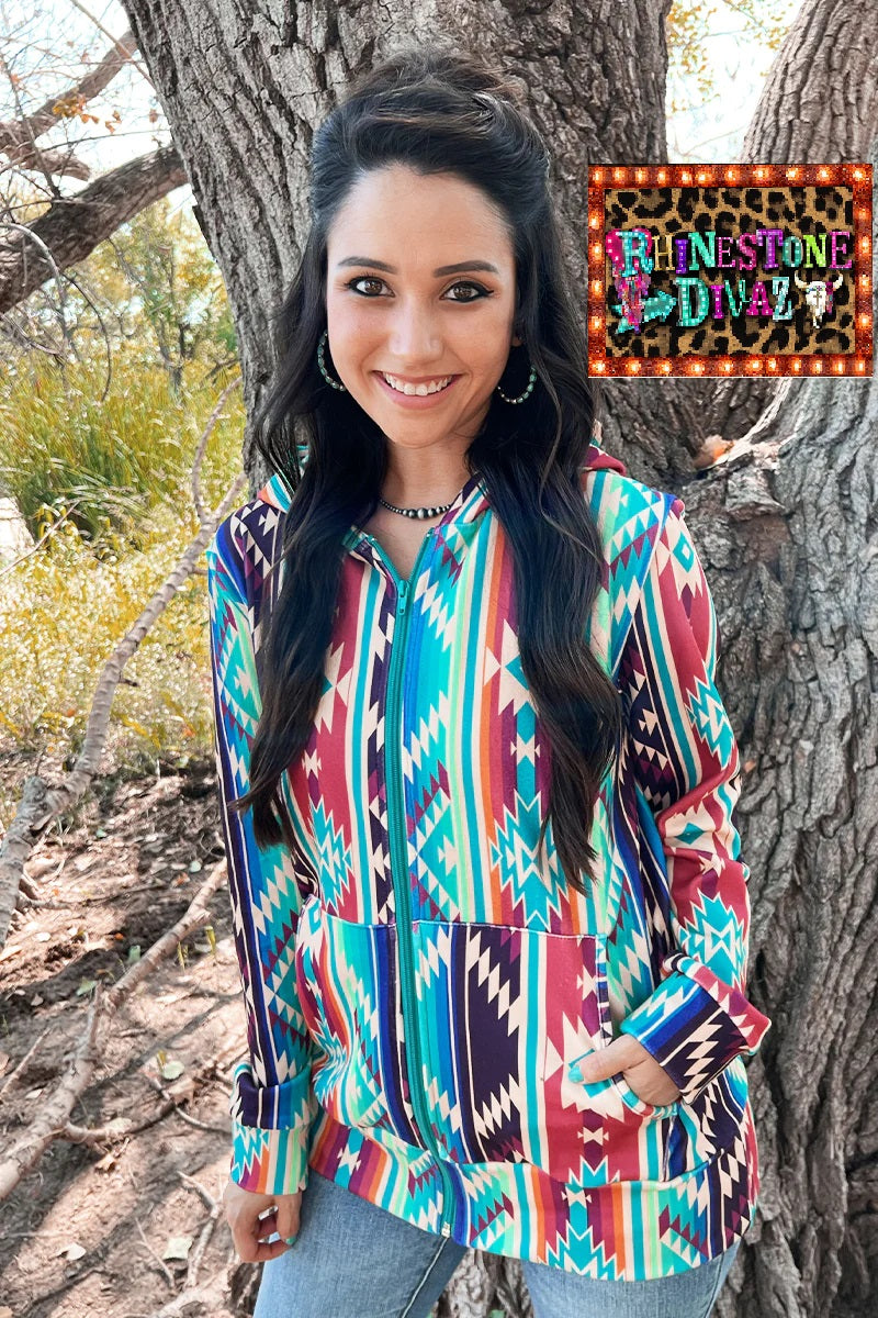 ABSOLUTELY AZTEC HOODIE