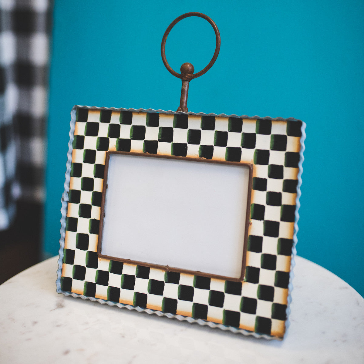 Celebrate Everyday Finial Checkered Frame