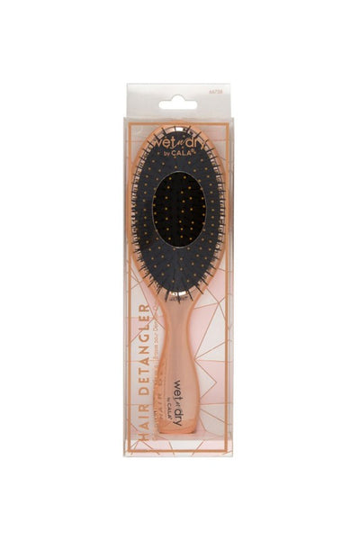 Metallic Rose Gold Wet-N-Dry Detangling hair Brush