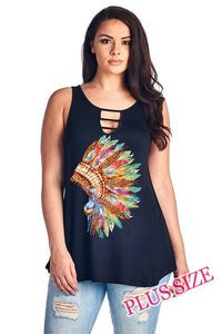 Leopard  Headdress Tank