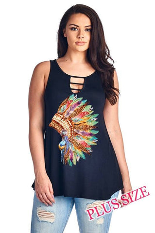 Leopard  Headdress Tank