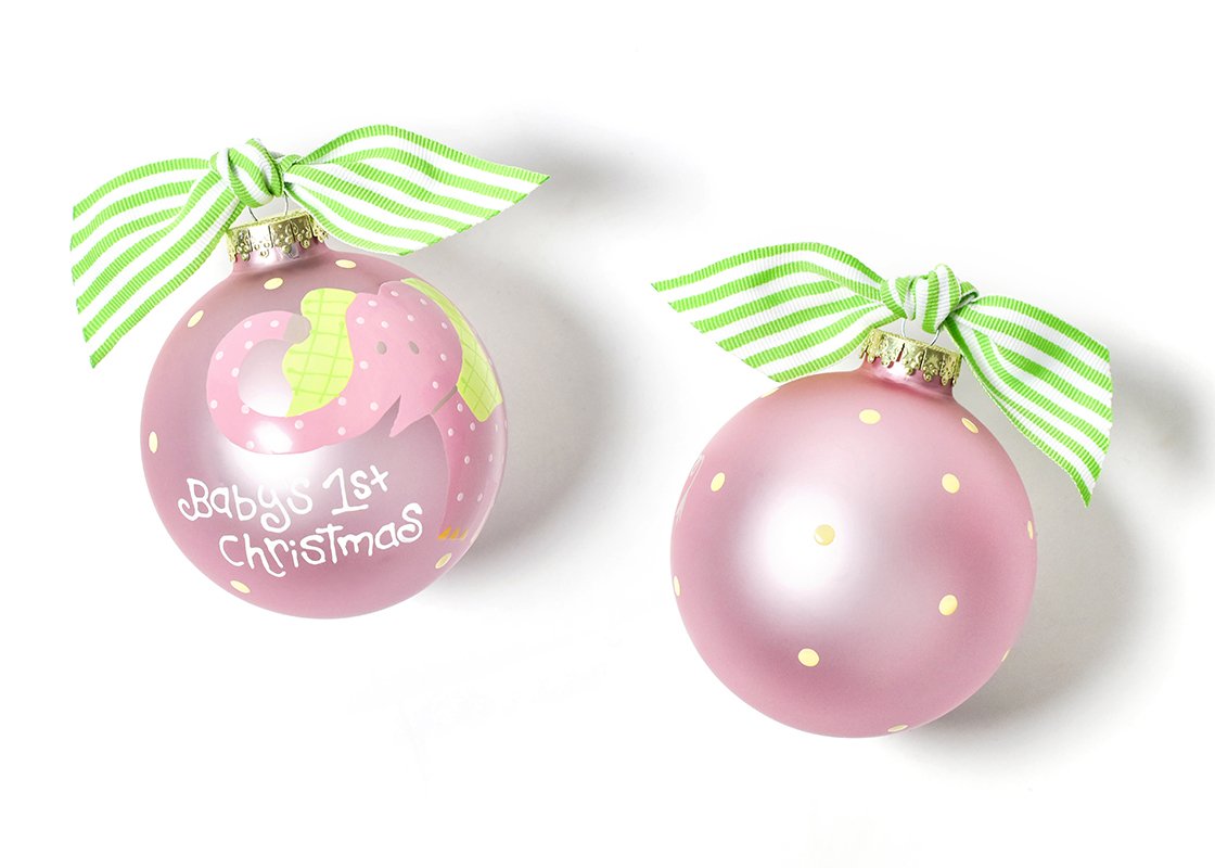 Girl Baby's First Christmas Ornament