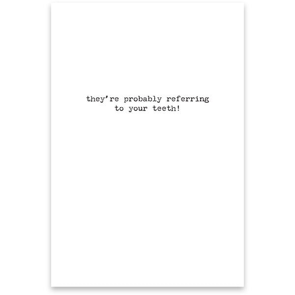 Greeting Card - Those Are Real