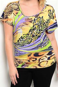 Multi Abstract Animal Top