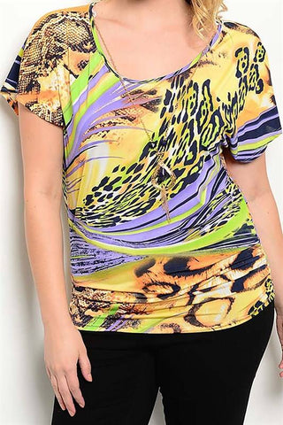 Multi Abstract Animal Top