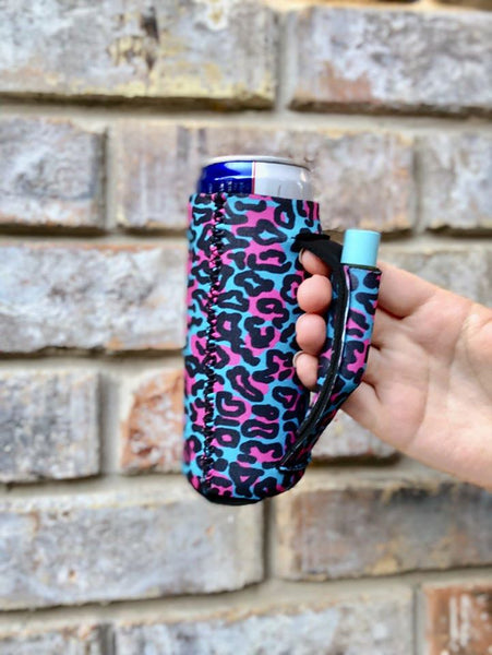Tall Can Koozie With Handle