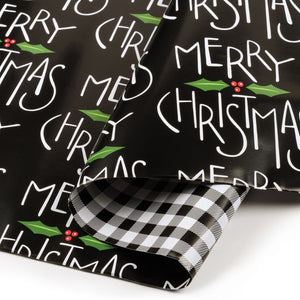 Double Sided Merry Christmas Gift Wrap