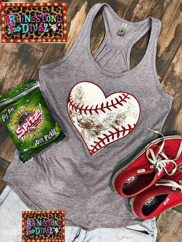 Heart Baseball Tank