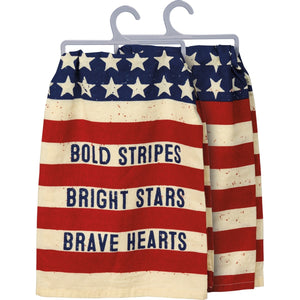 Dish Towel - Bold Stripes Bright Stars