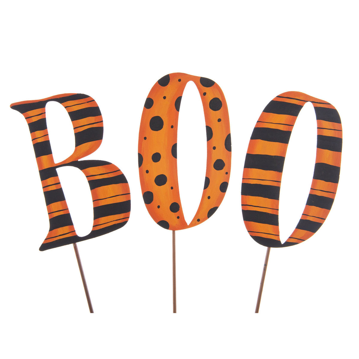 Patterned "BOO" Stakes Set