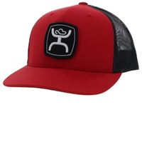 "Zenith" Red/Black 6 Panel Trucker Hat