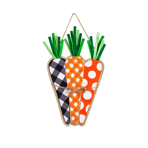 Patterned Carrots Door Décor