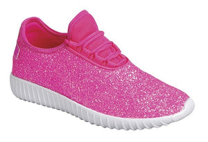 Neon Pink GLitter Bomb Sneakers