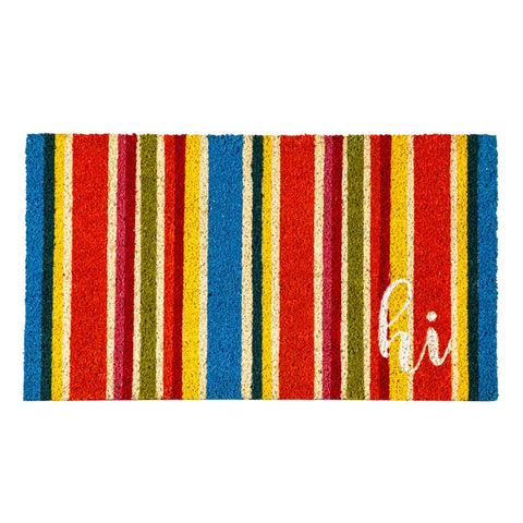 Multicolor Stripes Coir Mat