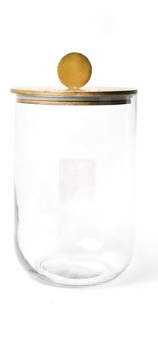Mini Wooden Lid Glass Jar