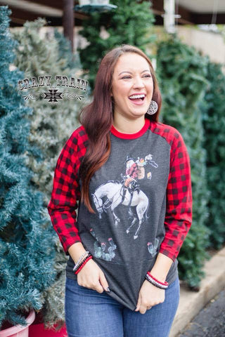 Buckin Bronc Raglan