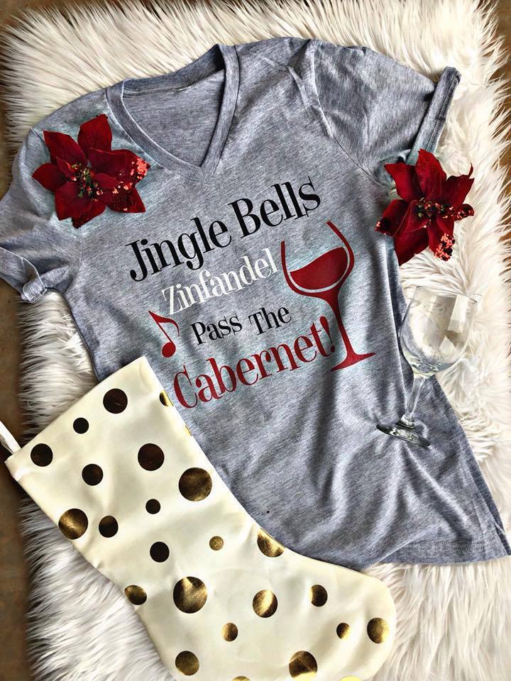 Wine Christmas Tee