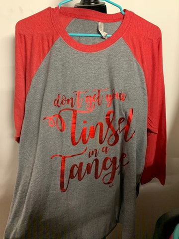 Tinsel In A Tangle Raglan