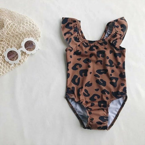 Ruffle Leopard Swimsuit