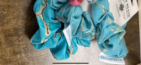 Turquoise Stone Scrunchie