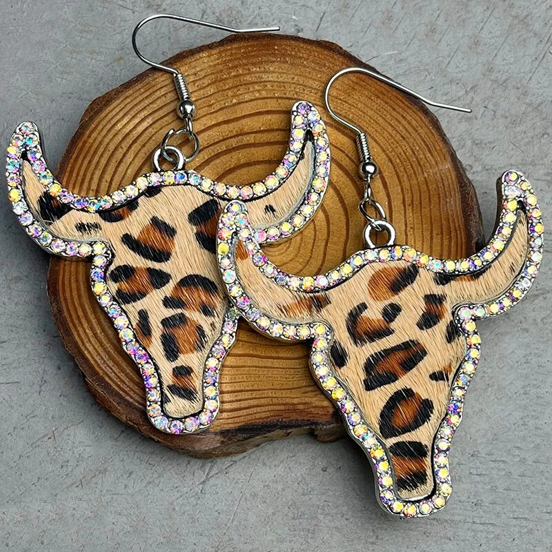 Steer Head Hide/Toole Earrings*MULTIPLE COLORS*