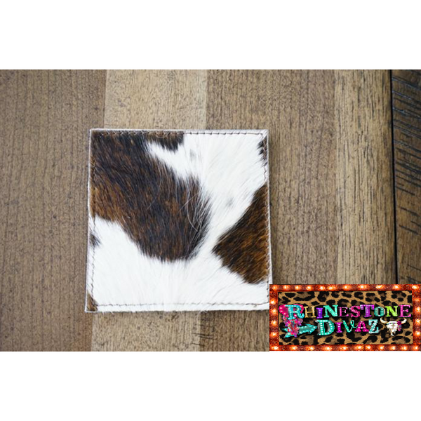 Cowhide Coaster Set of 4