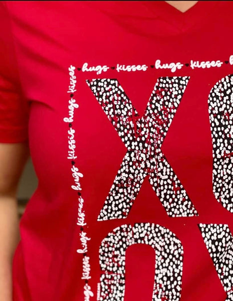 Hugs And Kisses XOXO tee