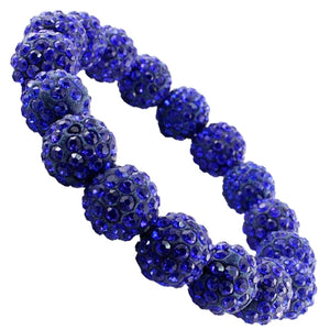 Blue Crystal Stretch Bracelet