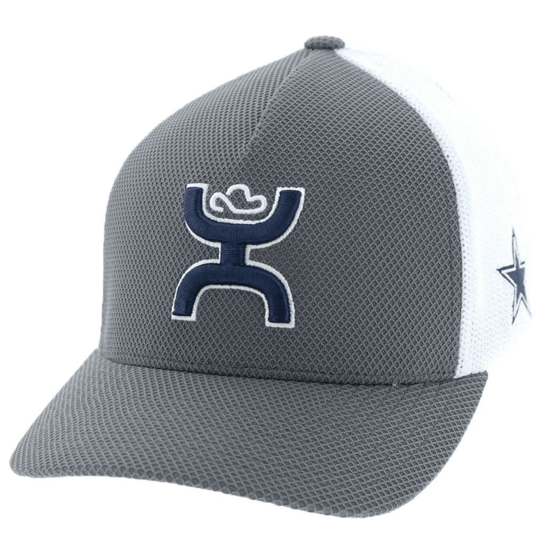 YOUTH DALLAS COWBOYS HAT W/ HOOEY LOGO (GREY/WHITE)