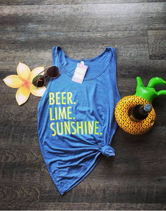 Beer Lime & Sunshine Tank