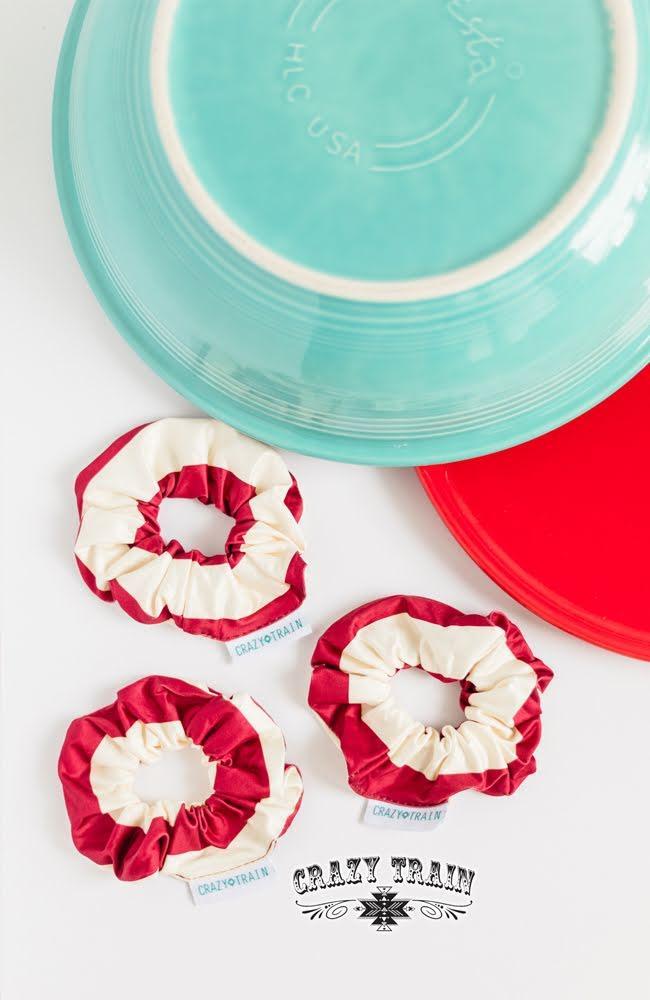 Candy Cane Scrunchie