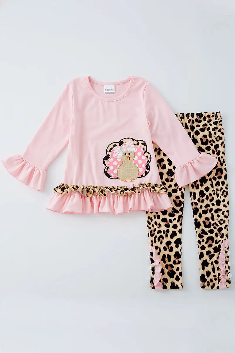 Pink Leopard Turkey Outfit