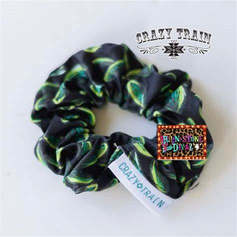 Black Cactus Scrunchie