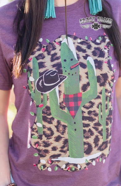 Cactus Snowman Tee