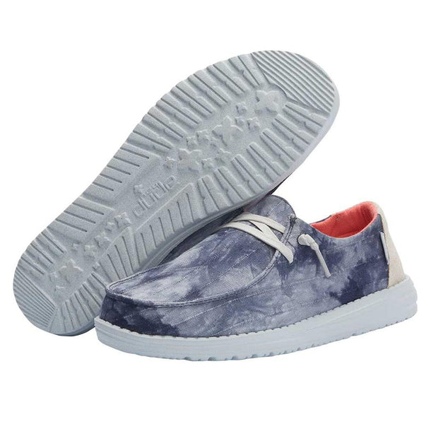 Women's Tie Dye Navy Hey Dudes- IN STOCK