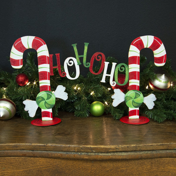 CANDY CANE CENTERPIECE