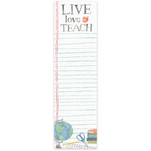 List Pad - Live Love Teach