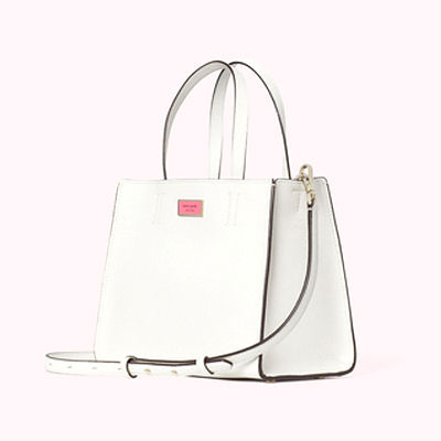 Kate Spade White Sam Medium Satchel