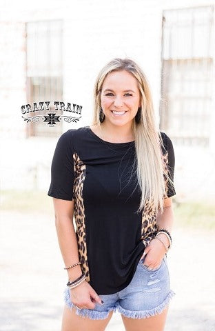 Leopard Slim Effect Top