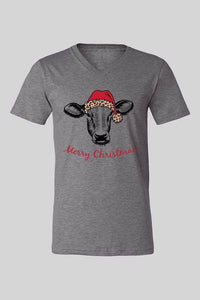 Merry Christmas Cow Tee