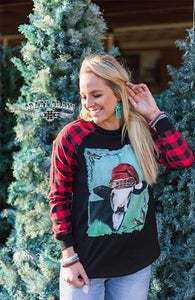 Mooey Christmas Raglan