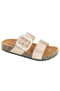 Rose Gold Buckle Sandal