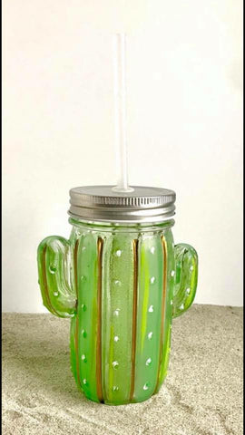 Glass Cactus Cup