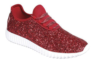Red Glitter Bomb Sneaker