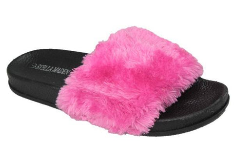 Pink Fur Slides